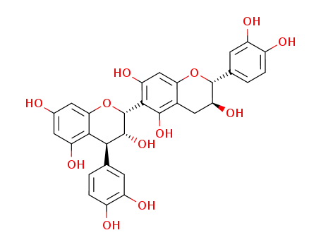 (2R,3R,4S,2'R,3'S)-4,2'-Bis-(3,4-dihydroxy-phenyl)-3,4,3',4'-tetrahydro-2H,2'H-[2,6']bichromenyl-3,5,7,3',5',7'-hexaol