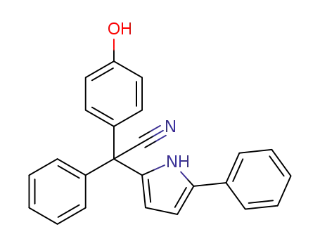 2-(4-hydroxyphenyl)-2-phenyl-2-(5-phenyl-1H-pyrrol-2-yl)acetonitrile
