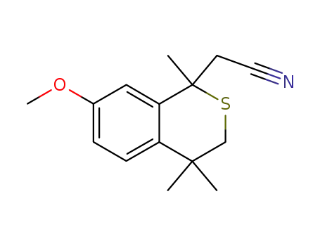 7-methoxy-1,4,4-trimethylisothiochroman-1-ylacetonitril