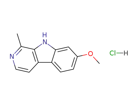 Molecular Structure of 343-27-1 (Harmine hydrochloride)