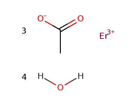 Molecular Structure of 15280-57-6 (ERBIUM ACETATE TETRAHYDRATE)