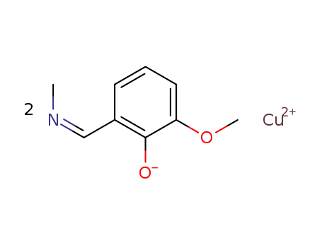 2-methoxy-6-(methylimino-methyl)-phenol; copper (II)-compound
