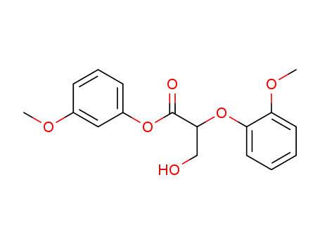 3-methoxyphenyl 3-hydroxy-2-(2-methoxyphenoxy)propanoate