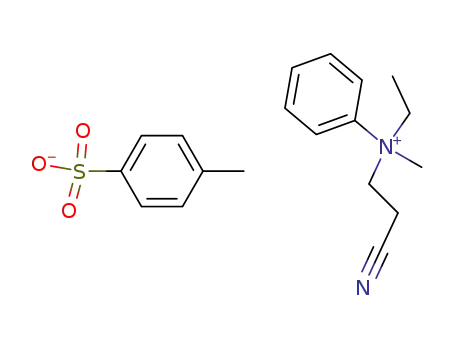 N-ethyl-N-(2-cyano-ethyl)-N-methyl-anilinium; toluene-4-sulfonate