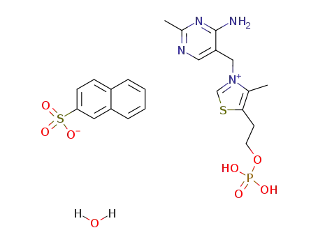 3-(4-amino-2-methyl-pyrimidin-5-ylmethyl)-4-methyl-5-(2-phosphonooxy-ethyl)-thiazolium; naphthalene-2-sulfonate