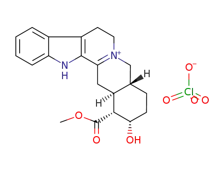 17α-hydroxy-16α-methoxycarbonyl-yohimb-3-enium; perchlorate