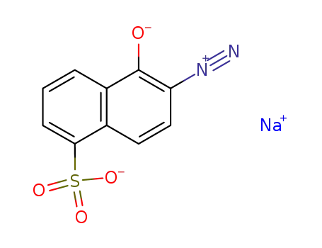 Molecular Structure of 2657-00-3 (Sodium 2-diazo-1-naphthol-5-sulfonate)