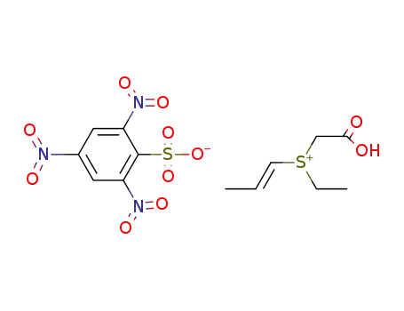 2,4,6-Trinitro-benzenesulfonatecarboxymethyl-ethyl-((E)-propenyl)-sulfonium;