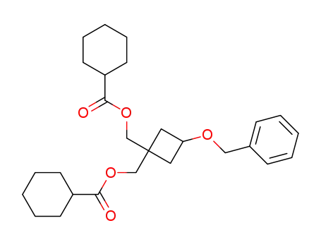 1-benzyloxy-3,3-bis(cyclohexylcarbonyloxymethyl)cyclobutane
