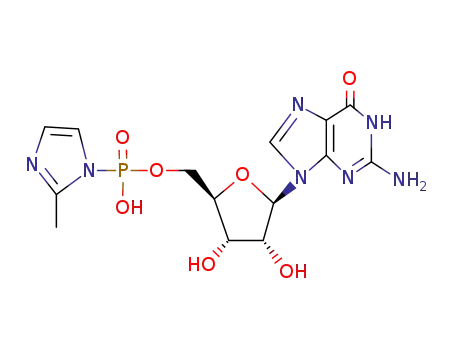 Molecular Structure of 80242-42-8 (guanosine 5'-phospho-2-methylimidazolide)