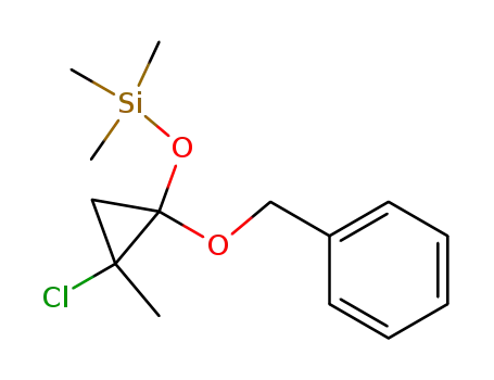 (1-Benzyloxy-2-chloro-2-methyl-cyclopropoxy)-trimethyl-silane