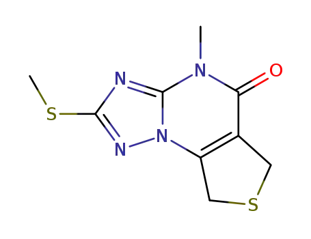 2-methylthio-9-methyl-5,7-dihydrothieno<3,4-e>-1,2,4-triazolo<1,5-a>pyrimidin-8(9H)-one
