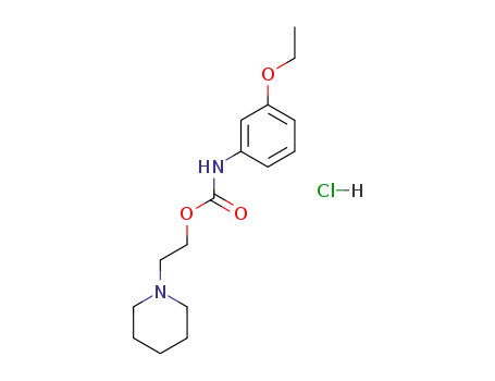 (3-Ethoxy-phenyl)-carbamic acid 2-piperidin-1-yl-ethyl ester; hydrochloride