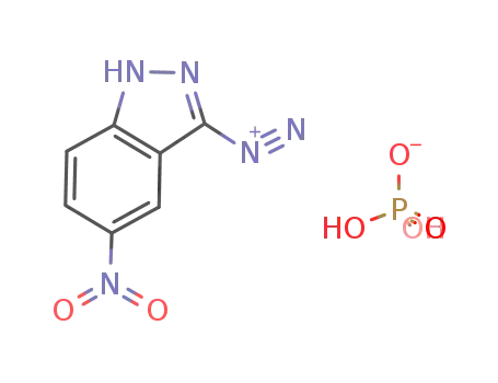 5-Nitro-1H-indazole-3-diazonium; dihydrogen phosphate