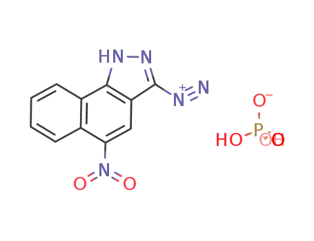 5-Nitro-1H-benzo[g]indazole-3-diazonium; dihydrogen phosphate