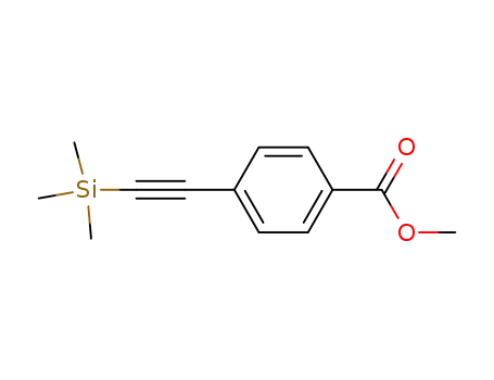 Molecular Structure of 75867-41-3 (methyl 4-(2-(trimethylsilyl)ethynyl)benzoate)