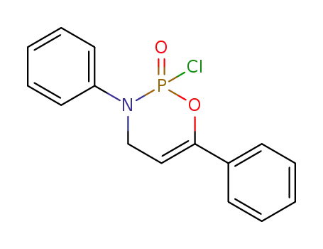Molecular Structure of 78993-89-2 (2H-1,3,2-Oxazaphosphorine, 2-chloro-3,4-dihydro-3,6-diphenyl-,
2-oxide)