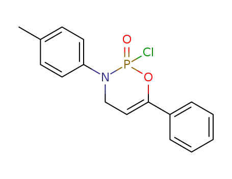 2-Chloro-6-phenyl-3-p-tolyl-3,4-dihydro-[1,3,2]oxazaphosphinine 2-oxide