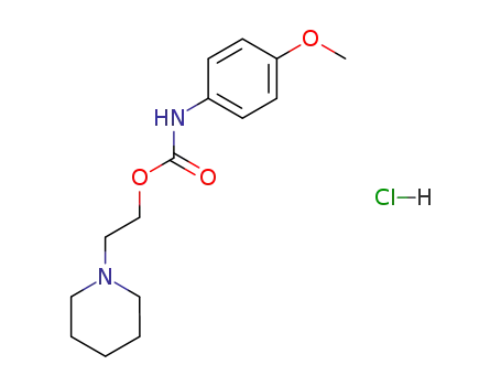 Molecular Structure of 55792-07-9 (1-(2-{[(4-methoxyphenyl)carbamoyl]oxy}ethyl)piperidinium chloride)