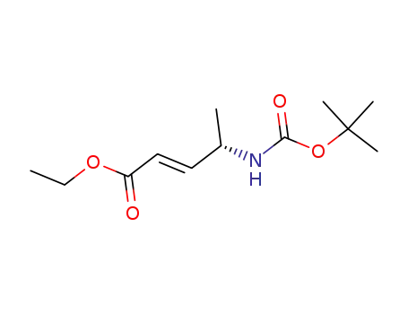 ethyl [L-(trans)]-4-[(t-butoxycarbonyl)amino]-2-pentenoate