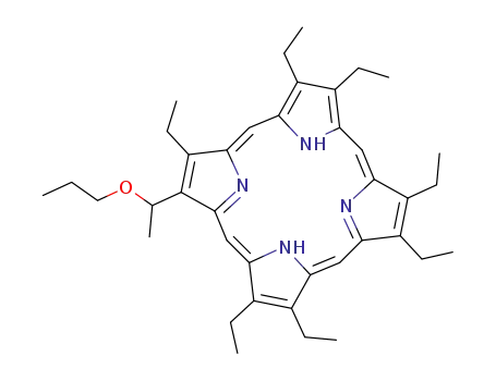 1-(1-n-propoxyethyl)-2,3,4,5,6,7,8-heptaethylporphyrin