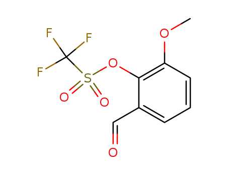 Molecular Structure of 137898-13-6 (Methanesulfonic acid, trifluoro-, 2-formyl-6-methoxyphenyl ester)