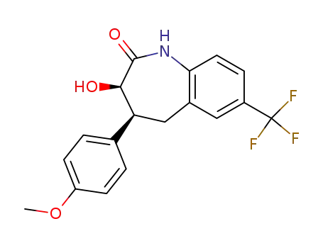 (3R,4S)-3-Hydroxy-4-(4-methoxy-phenyl)-7-trifluoromethyl-1,3,4,5-tetrahydro-benzo[b]azepin-2-one
