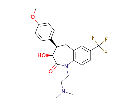 cis-3-hydroxy-1-<2-(dimethylamino)ethyl>-1,3,4,5-tetrahydro-4-(4-methoxyphenyl)-7-(trifluoromethyl)-2H-1-benzazepin-2-one