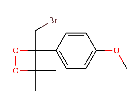 3-Bromomethyl-3-(4-methoxy-phenyl)-4,4-dimethyl-[1,2]dioxetane