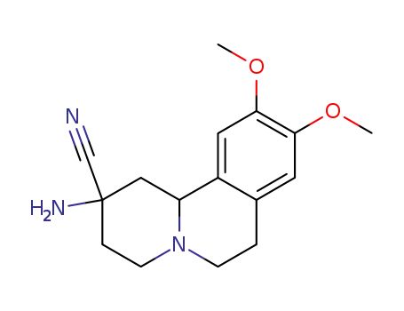 2-Amino-9,10-dimethoxy-1,3,4,6,7,11b-hexahydro-2H-pyrido[2,1-a]isoquinoline-2-carbonitrile