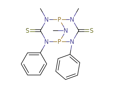 2,8,9-Trimethyl-4,6-diphenyl-2,4,6,8,9-pentaaza-1,5-diphospha-bicyclo[3.3.1]nonane-3,7-dithione