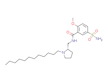 N-((S)-1-Dodecyl-pyrrolidin-2-ylmethyl)-2-methoxy-5-sulfamoyl-benzamide