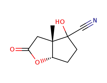 (1S,2S)-6-Cyano-6-hydroxy-5-methyl-2-oxa-bicyclo<3.3.0>octan-3-on