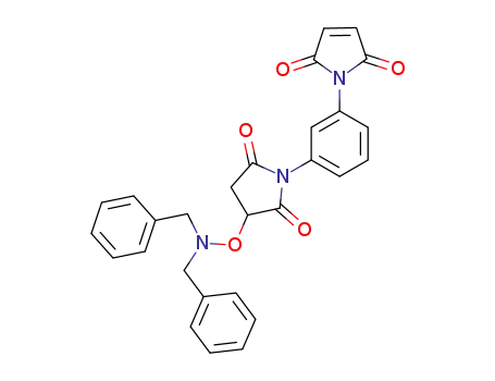 1-{3-[3-(N,N-Dibenzyl-aminooxy)-2,5-dioxo-pyrrolidin-1-yl]-phenyl}-pyrrole-2,5-dione