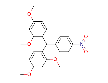 Molecular Structure of 143959-23-3 (Benzene, 1,1'-[(4-nitrophenyl)methylene]bis[2,4-dimethoxy-)