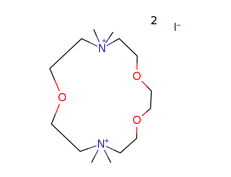 N,N,N',N'-tetramethyl-1,10-diaza-4,7,13-trioxacyclopentadecane di-iodide