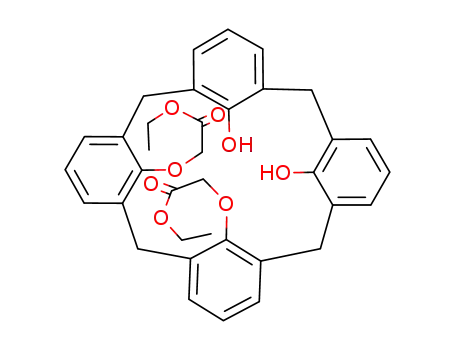 25,26-Bis<(ethoxycarbonyl)methoxy>-27,28-dihydroxycalix<4>arene