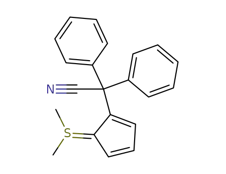 1-(Cyandiphenylmethyl)-2-(dimethylsulfonio)cyclopentadienid