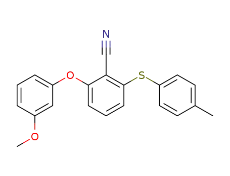 2-(3-Methoxy-phenoxy)-6-p-tolylsulfanyl-benzonitrile
