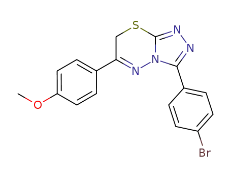 3-(4-bromophenyl)-6-(4-methoxyphenyl)-7H-[1,2,4]triazolo[3,4-b][1,3,4]thiadiazine