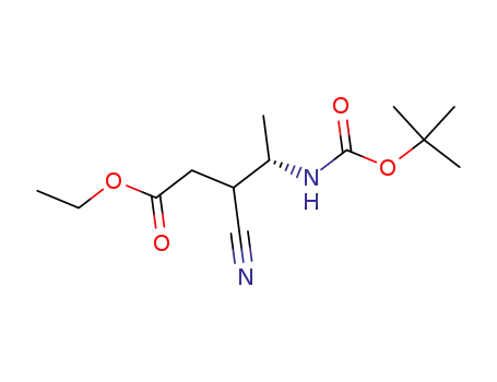 (S)-4-tert-Butoxycarbonylamino-3-cyano-pentanoic acid ethyl ester