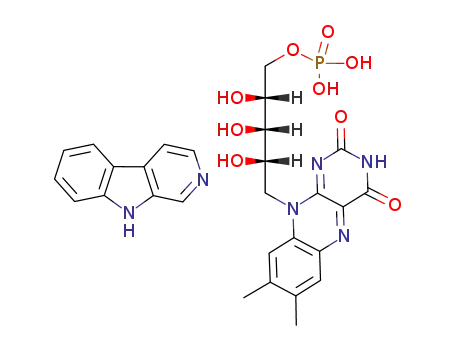 Phosphoric acid mono-[(2R,3S,4S)-5-(7,8-dimethyl-2,4-dioxo-3,4-dihydro-2H-benzo[g]pteridin-10-yl)-2,3,4-trihydroxy-pentyl] ester; compound with 9H-β-carboline