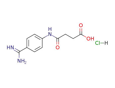 4-[[4-(aminoiminomethyl)phenyl]amino]-4-oxobutanoic acid, monohydrochloride