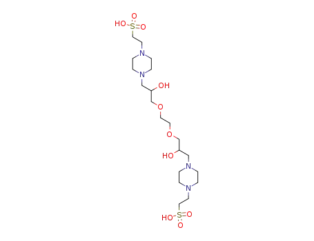 ethylene glycol di<2-hydroxy-3-(N'-sulfonoethylpiperazinyl)>propyl ether