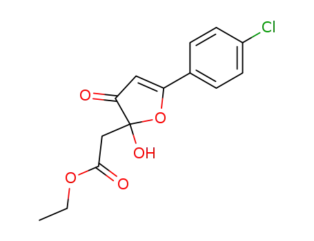 [5-(4-Chloro-phenyl)-2-hydroxy-3-oxo-2,3-dihydro-furan-2-yl]-acetic acid ethyl ester