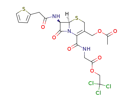 {[(6R,7R)-3-Acetoxymethyl-8-oxo-7-(2-thiophen-2-yl-acetylamino)-5-thia-1-aza-bicyclo[4.2.0]oct-2-ene-2-carbonyl]-amino}-acetic acid 2,2,2-trichloro-ethyl ester