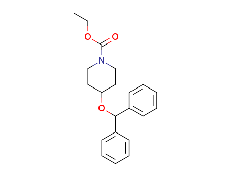 1-Piperidinecarboxylic acid, 4-(diphenylmethoxy)-, ethyl ester