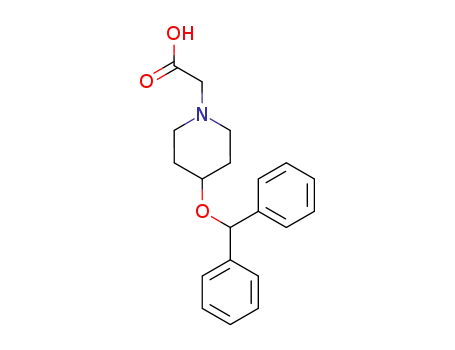 <4-(diphenylmethoxy)piperidino>acetic acid