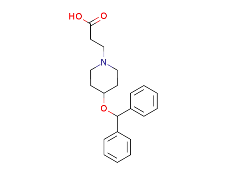 4-(diphenylmethoxy)-1-piperidinepropionic acid