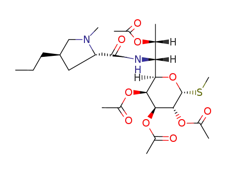 (2R,3S,4S,5R,6R)-2-((1R,2R)-2-acetoxy-1-((2S,4R)-1-methyl-4-propylpyrrolidine-2-carboxamido)propyl)-6-(methylthio)tetrahydro-2H-pyran-3,4,5-triyl triacetate